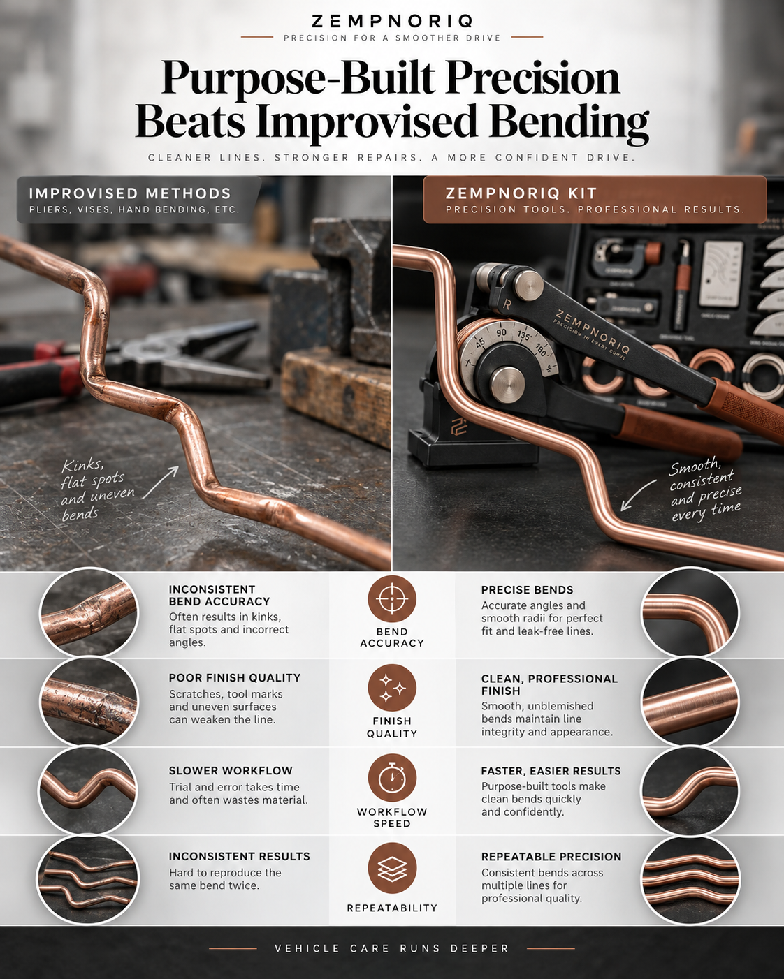 ZEMPNORIQ materials and control infographic